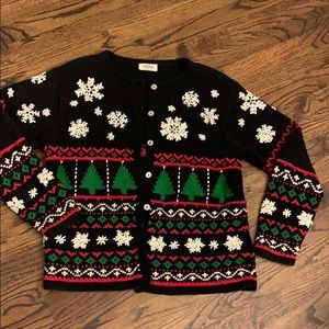 Christmas Sweater Talbots black
